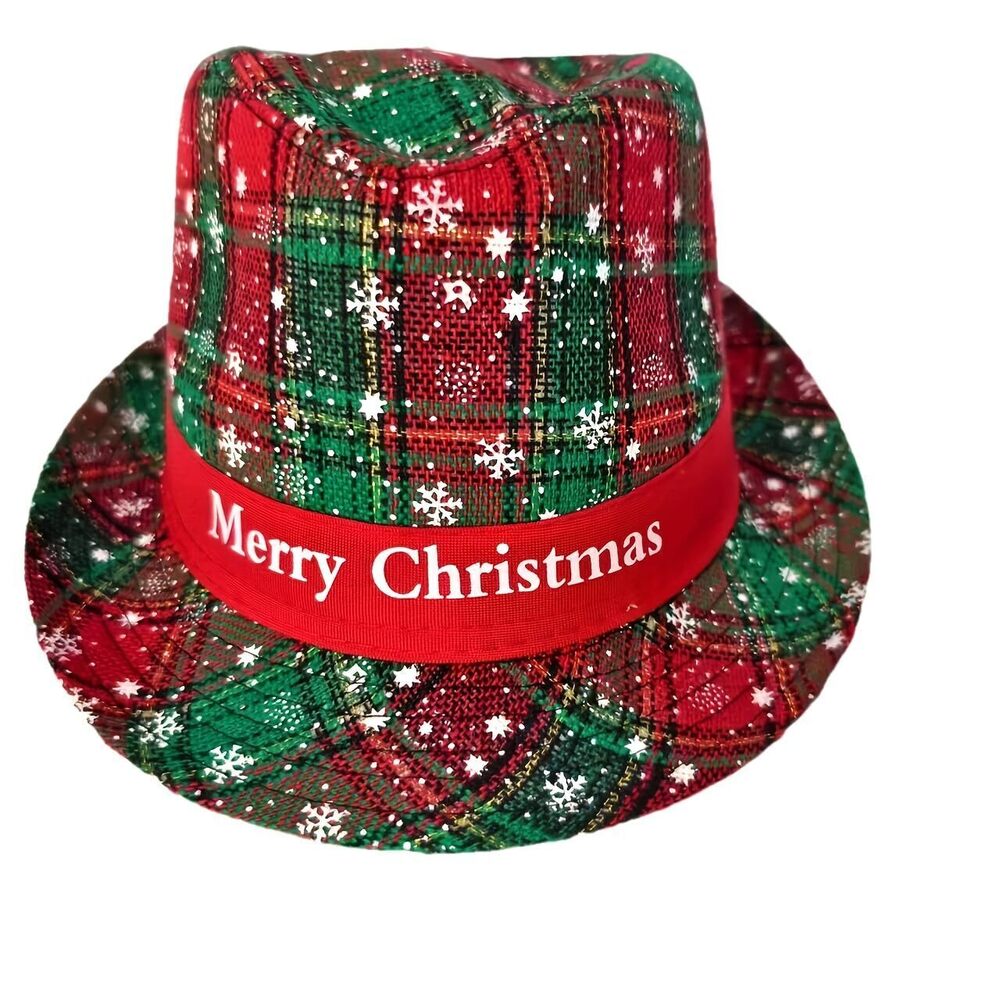 6959 Fun Christmas hat, party hat foldable snowflake Christmas hat, summer